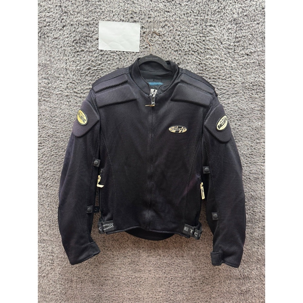 Joe Rocket Ballistic Series Mesh Touring Motorcycle Jacket Black Mens Size S